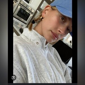 Joah Brown Retro half Zip Pearl Grey